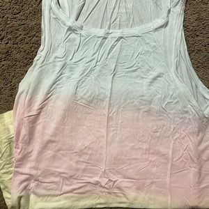 Multi color tank top-ombré